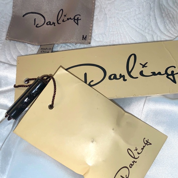 NWT⭐️Dressy Floral (Daisy) Design JACKET Cream Short Sleeve by DARLING🌼 - Picture 10 of 15